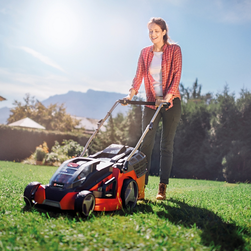 EINHELL EINHELL GE-CM43LiMKit PXC 36v Brushless 43cm Mower with 2x4Ah Batteries