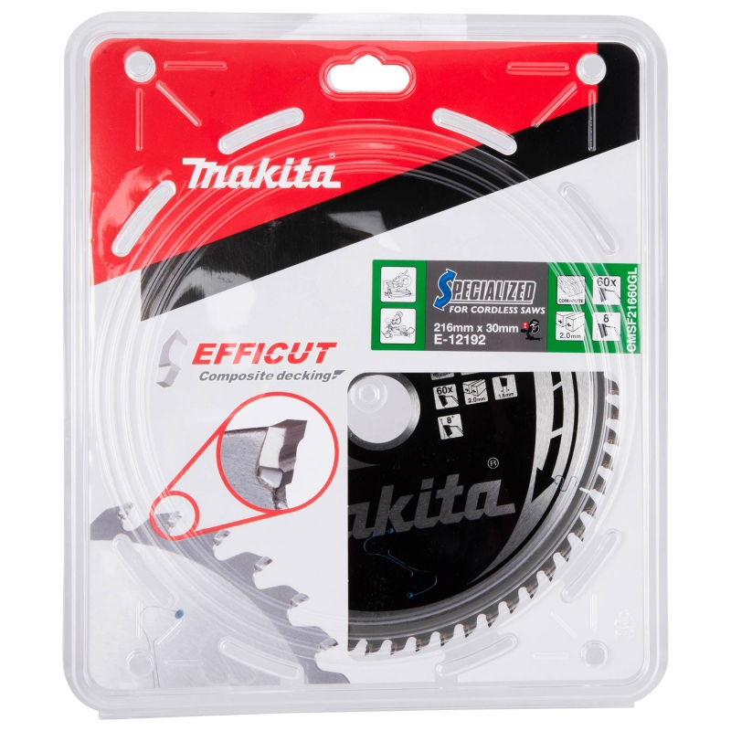 MAKITA MAKITA E-12192 216x30mm 60T Circular Saw Blade