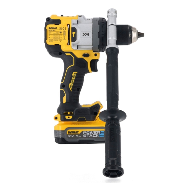 DEWALT DEWALT DCD1007H2T 18v Combi Drill with  2x5ah Powerstack Batteries