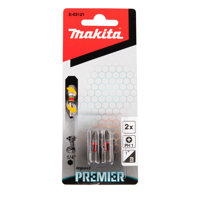 MAKITA MAKITA E-03121 Premier Torsion Bit PH1-25mm