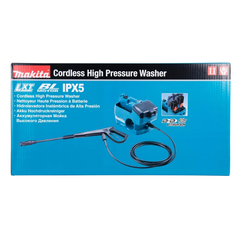 MAKITA MAKITA DHW080PG2 Twin 18v Brushless Pressure Washer with 2x6ah Batteries