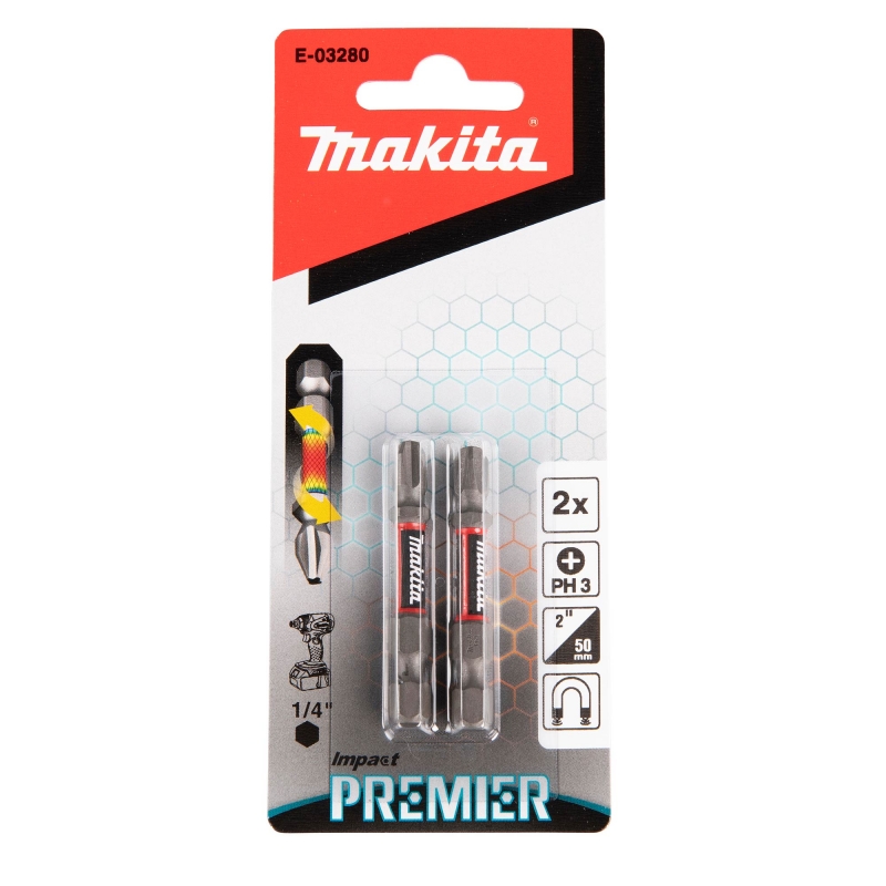 MAKITA MAKITA E-03280 Premier Double Torsion Bit PH3-50mm