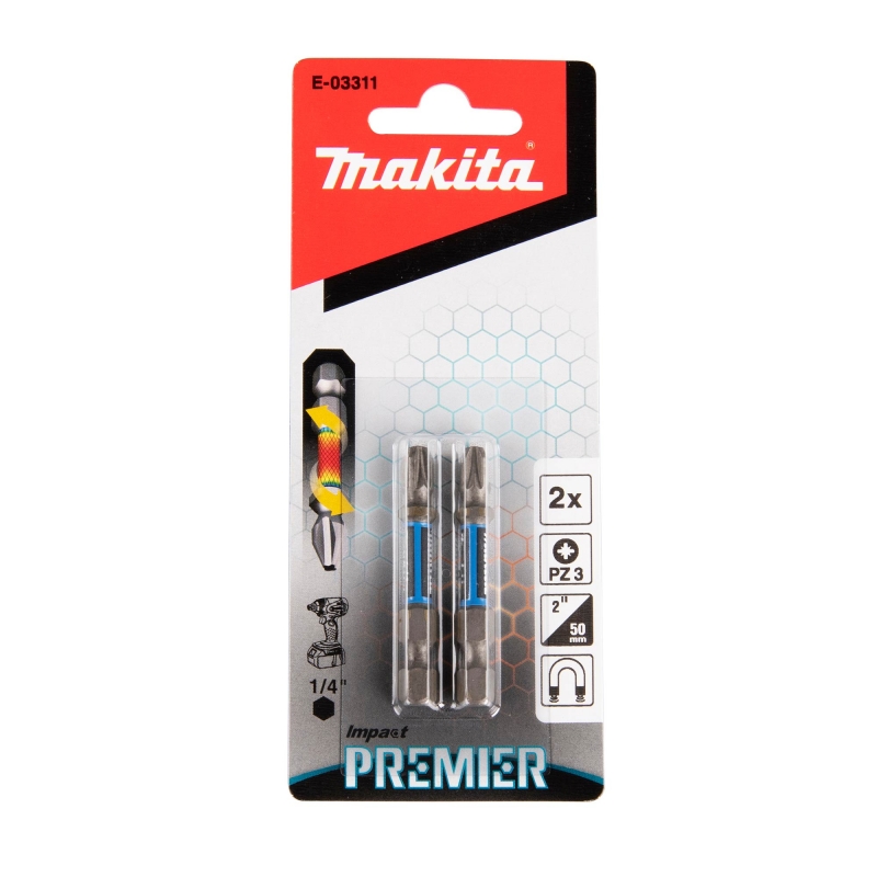 MAKITA MAKITA E-03311 Premier Double Torsion Bit PZ3-50mm