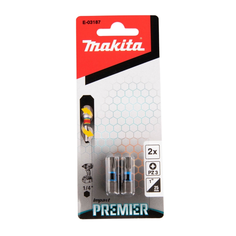 MAKITA MAKITA E-03187 Premier Torsion Bit PZ3-25mm