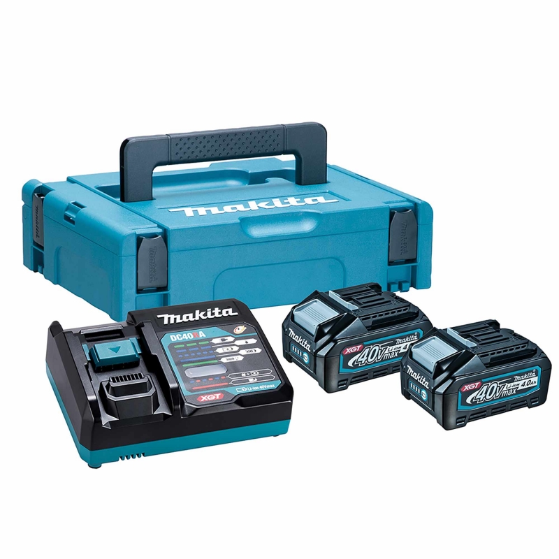 MAKITA MAKITA 191K01-6 40v 4ah XGT Battery Twin Pack/Charger with Makpac Case