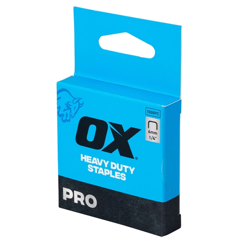 OX TOOLS OX TOOLS OX-P316406 Pro Heavy Duty Staples 6mm