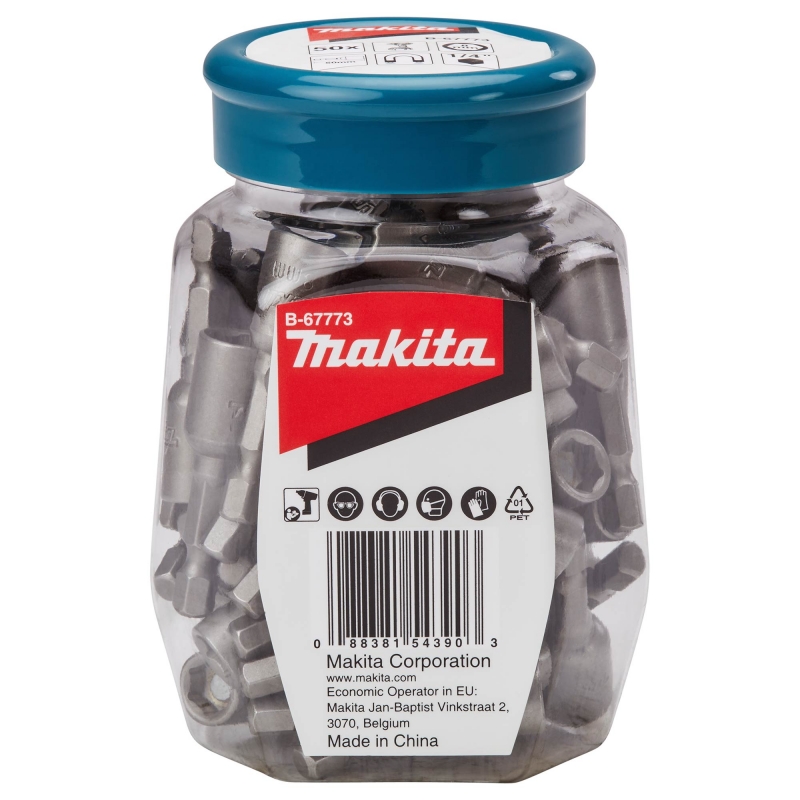 MAKITA MAKITA B-67773 30x 8mm Magnetic Nutsetters In Candy Jar