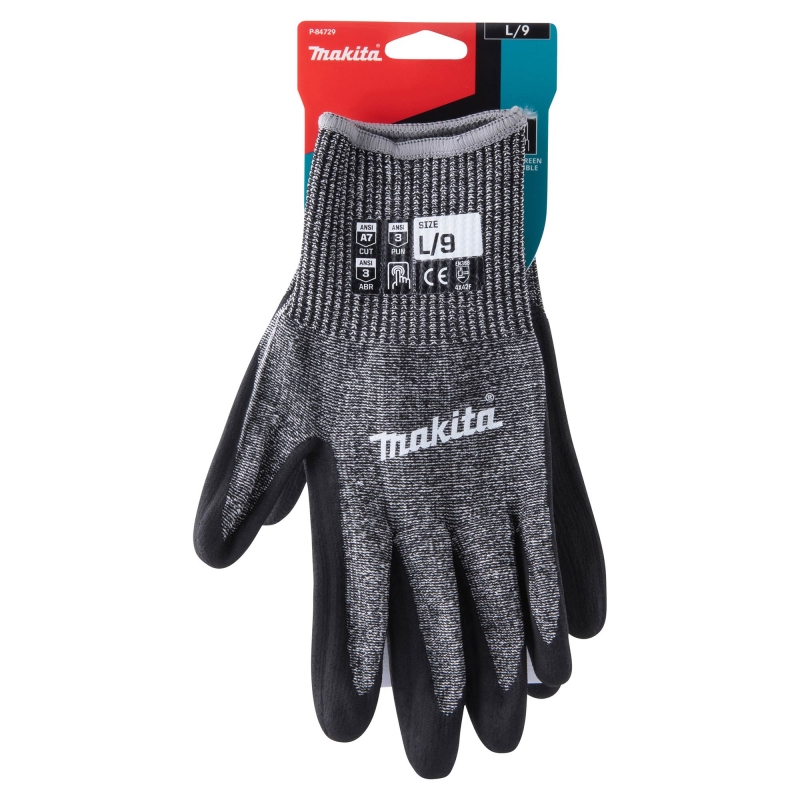 MAKITA MAKITA Cut 7 Nitrile Coat Dip Glove