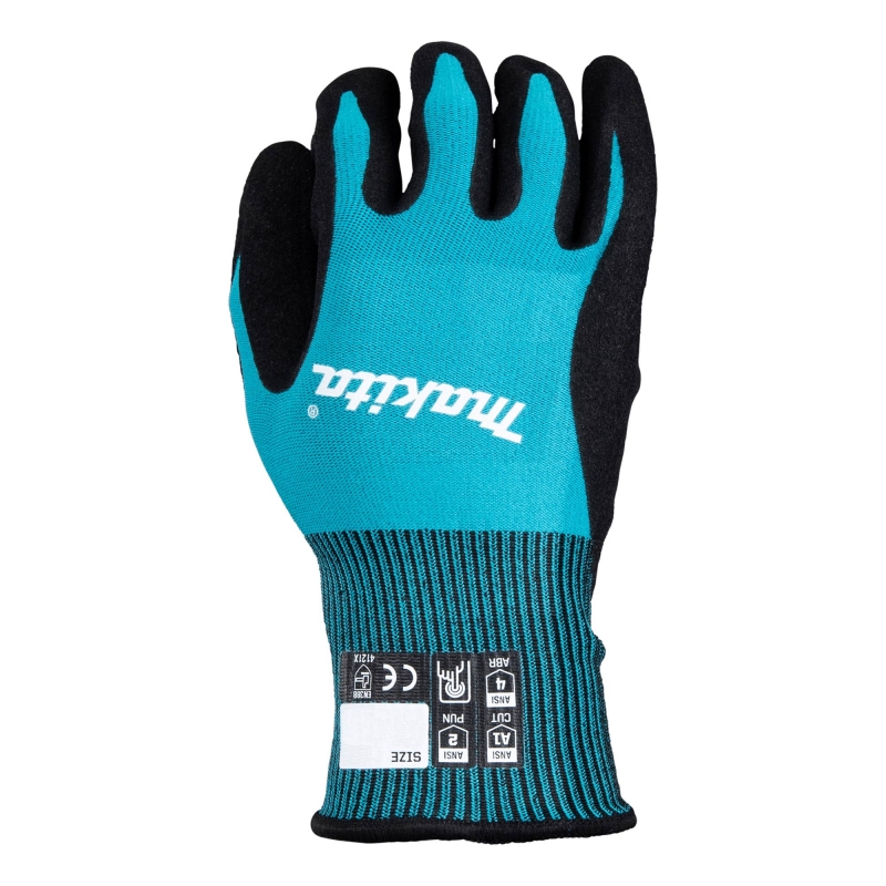 MAKITA MAKITA Cut 1 Nitrile Coat Dip Gloves