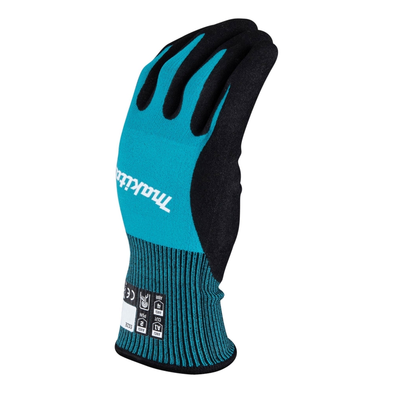 MAKITA MAKITA Cut 1 Nitrile Coat Dip Gloves