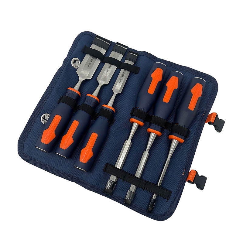 TOMAHAWK TOMAHAWK TCS-600 6 Piece Wood Chisel Set in Tool Roll