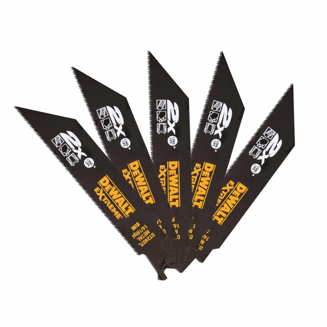 DEWALT DEWALT DT2407L 152mm 2X Life Recip Blade- Met 5pk