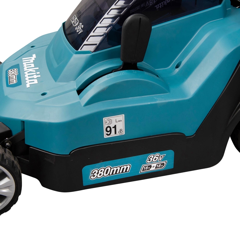 MAKITA MAKITA DLM382PT2 Twin 18v Lawn Mower with 2x5ah Batteries