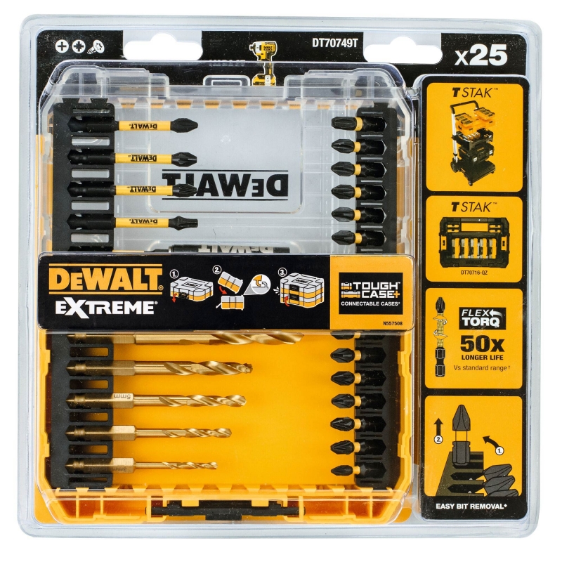 DEWALT DEWALT DT70749TQZ 25 Piece FlexTorq Drill Drive Set