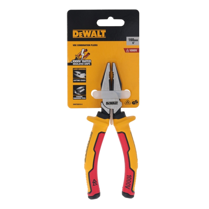 DEWALT DEWALT DWHT82810-0 VDE Combination Pliers 160mm