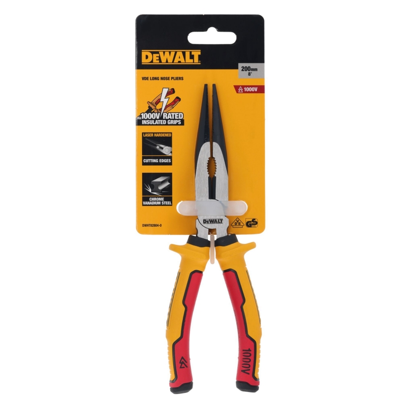 DEWALT DEWALT DWHT82804-0 VDE Long Nose Pliers 200mm