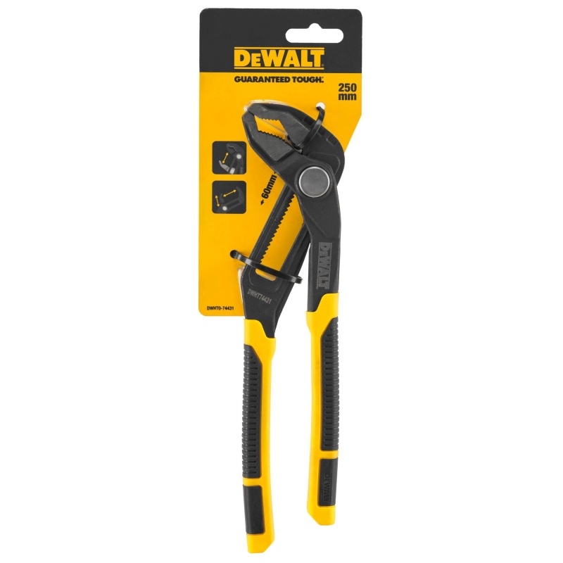 DEWALT DEWALT DWHT0-74431 V-Jaw Push Lock Pliers 250mm