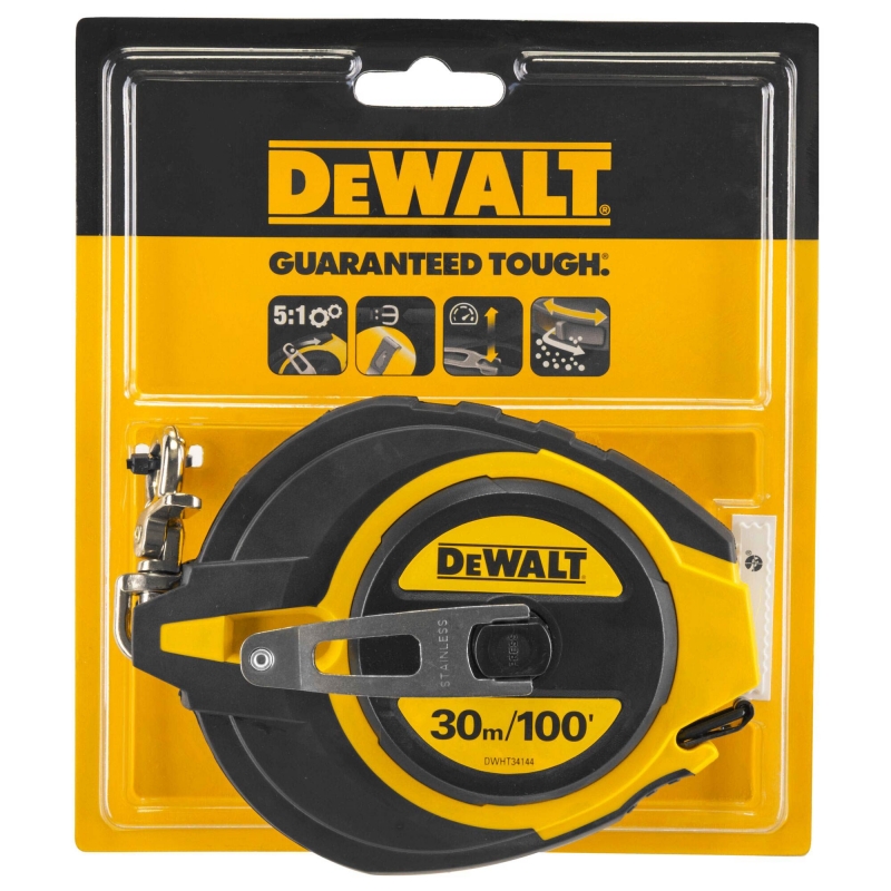 DEWALT DEWALT DWHT0-34144 Steel Long Tape 30m/100'