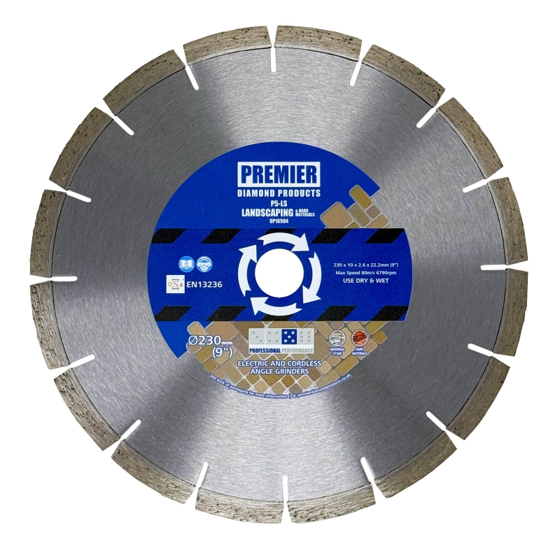 PREMIER DIAMOND PREMIER DIAMOND DP16504 P5-LS 230mm Diamond Blade