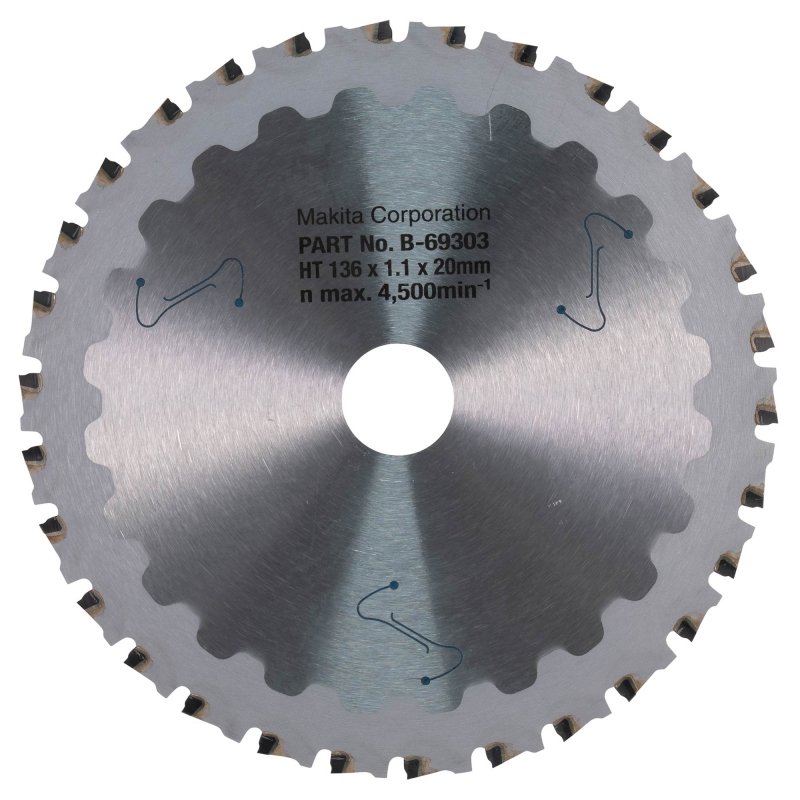 MAKITA MAKITA B-69303 136mm x 20mm 30T Blade for Metal