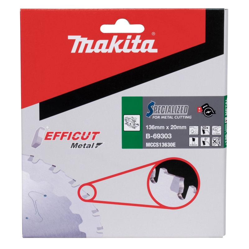MAKITA MAKITA B-69303 136mm x 20mm 30T Blade for Metal