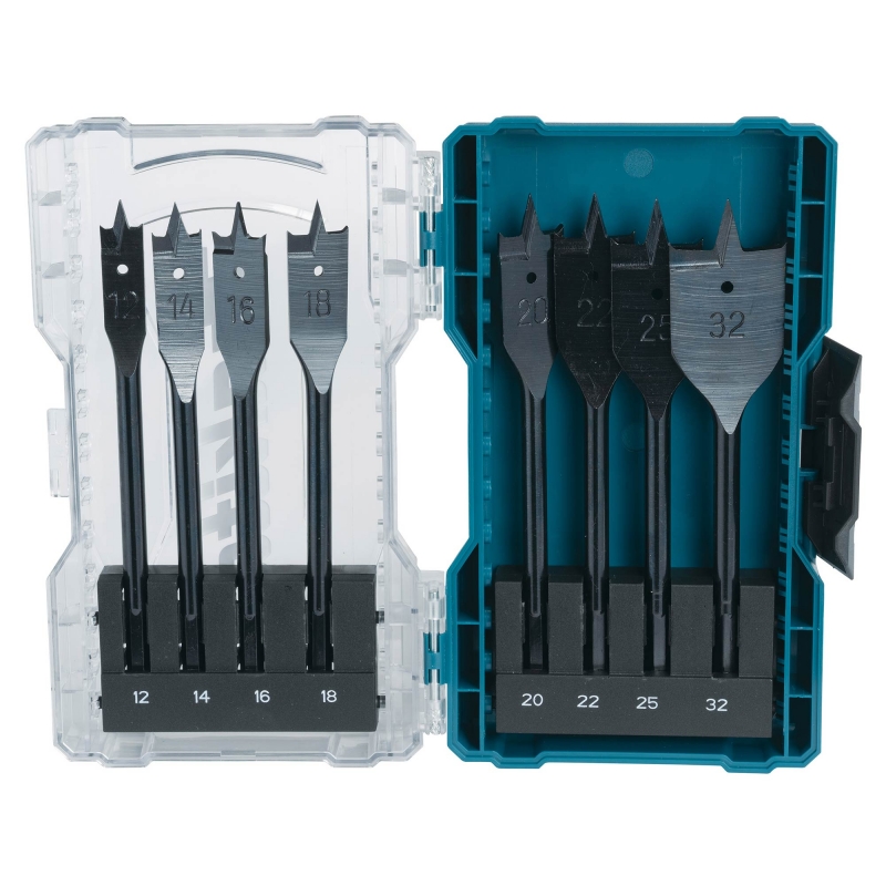 MAKITA MAKITA E-08698 8 Piece Flat Bit Set