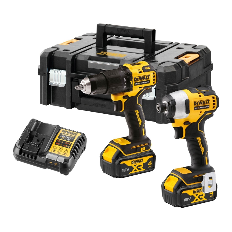 DEWALT DEWALT DCK2062M2T 18v DCD709/DCF809 Twin Pack with 2x4ah Batteries