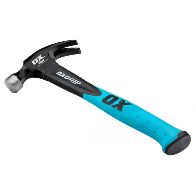 OX TOOLS OX TOOLS Trade Fibreglass Handle Claw Hammer 16oz