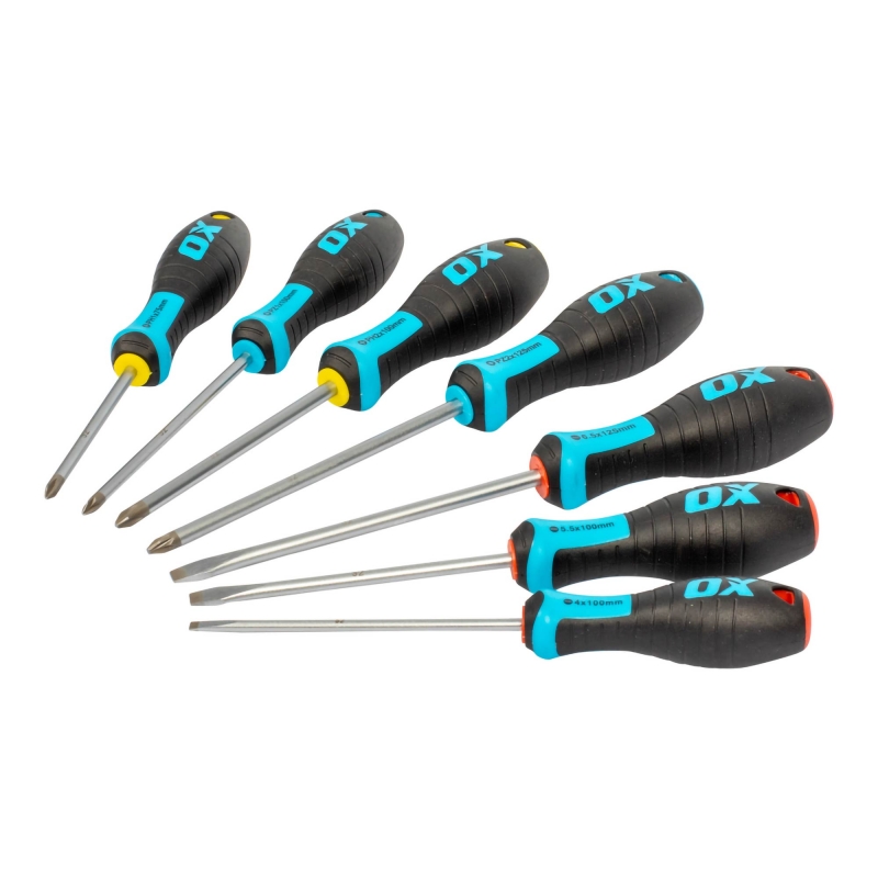 OX TOOLS OX TOOLS OX Pro 7 Piece Screwdriver Set