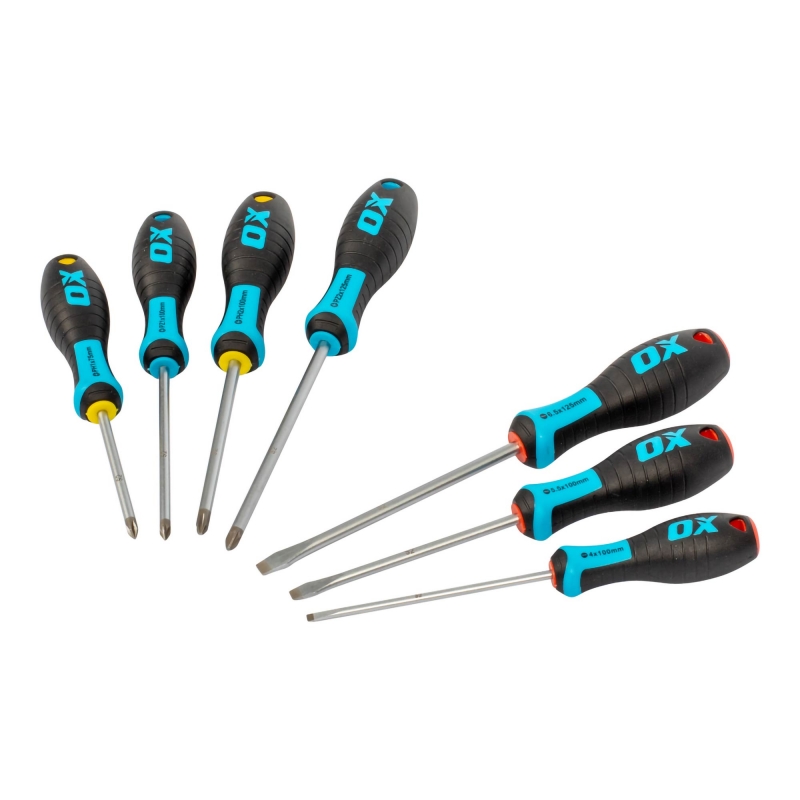 OX TOOLS OX TOOLS OX Pro 7 Piece Screwdriver Set