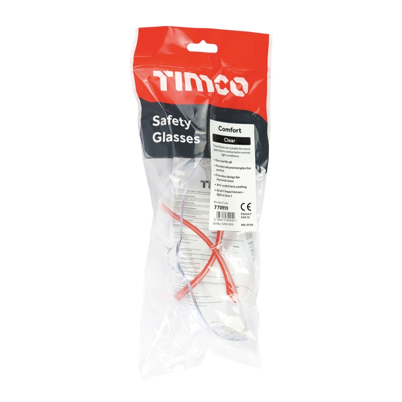 TIMCO TIMCO 770999 Comfort Safety Glasses - Clear