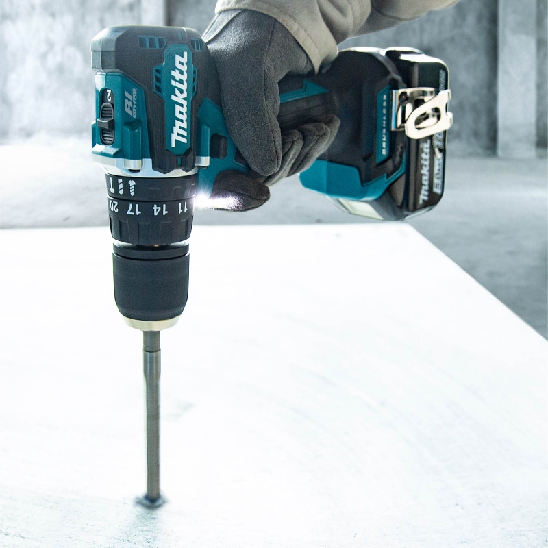 MAKITA MAKITA DHP487SF 18v Brushless Combi Drill with 1x3ah Battery in a Cube Bag