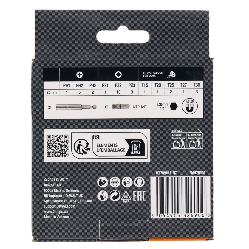 DEWALT DEWALT DT70901T 32pc McLaren Screwdriving Set with Magnetic Bit Holder