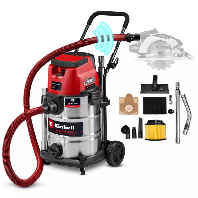 EINHELL EINHELL P-VC 36/30 S Auto-Solo PROFESSIONAL Cordless Wet/Dry Vacuum Cleaner BODY ONLY