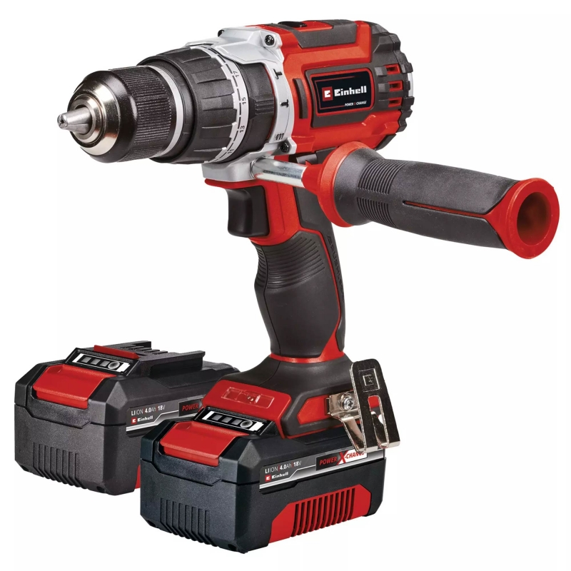 EINHELL EINHELL TP-CD 18/60 Li-i BL 18v Combi Drill with 2x 4Ah Batteries