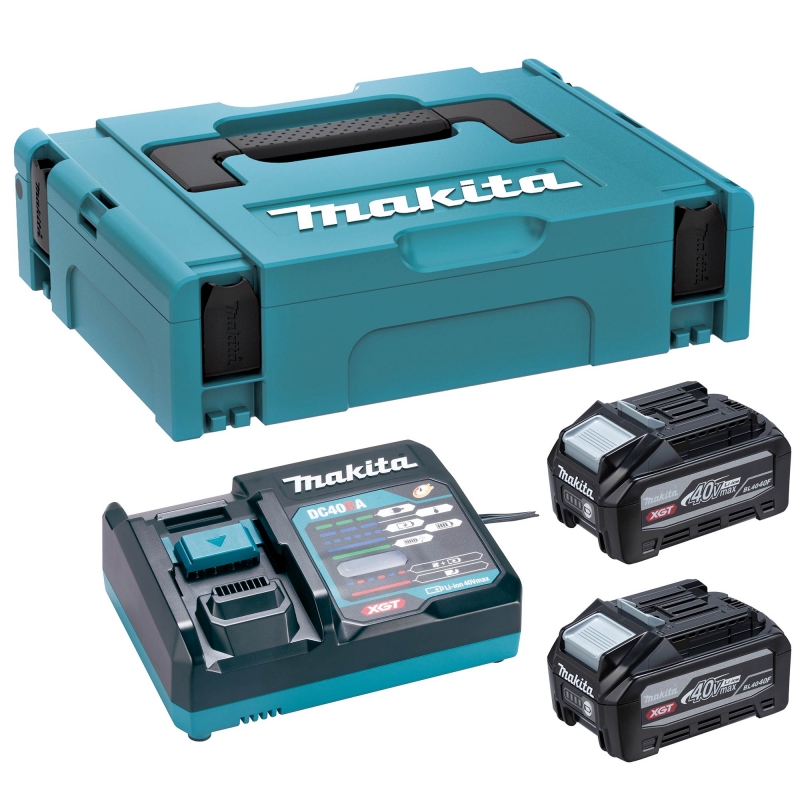 MAKITA MAKITA 1911C9-1 2x BL4040F 4Ah Batteries / DC40RA 240v Charger Set