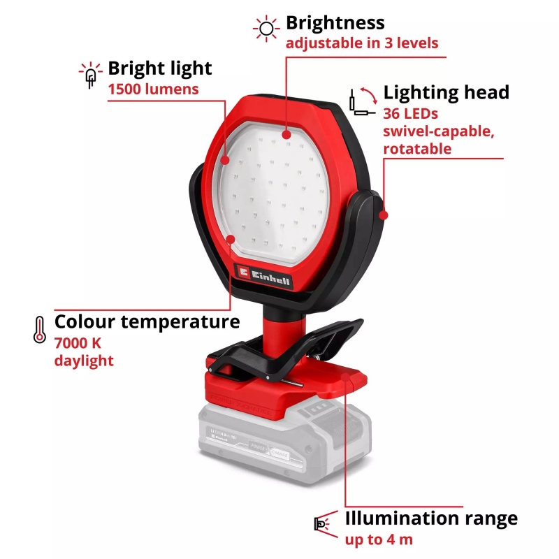 EINHELL EINHELL GC-OL18/1500Li PXC 18v Leisure Light BODY ONLY