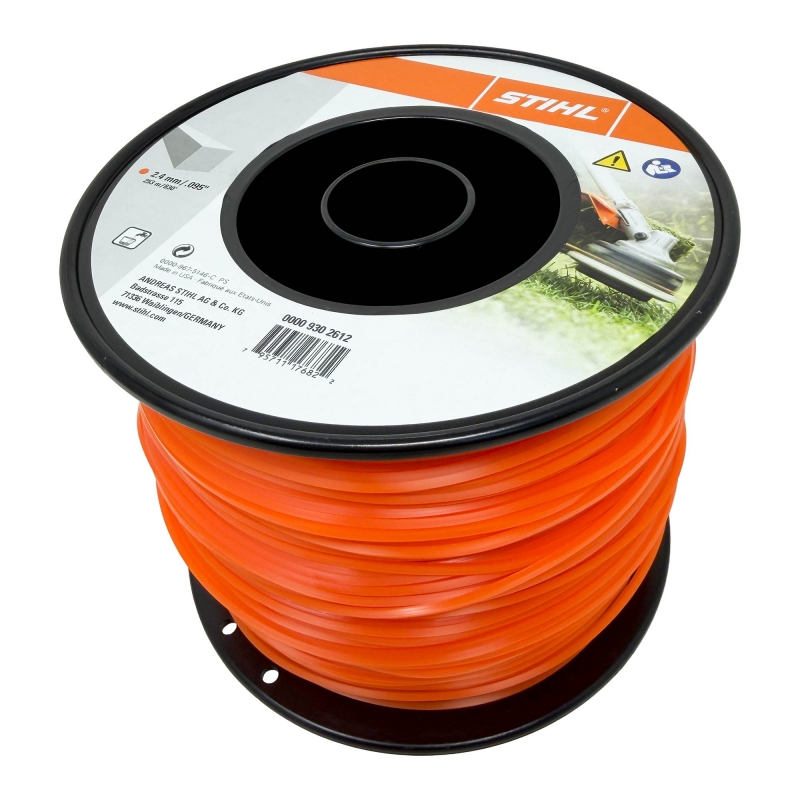STIHL STIHL 00009302612 2.4mm x 253m Orange Square Line