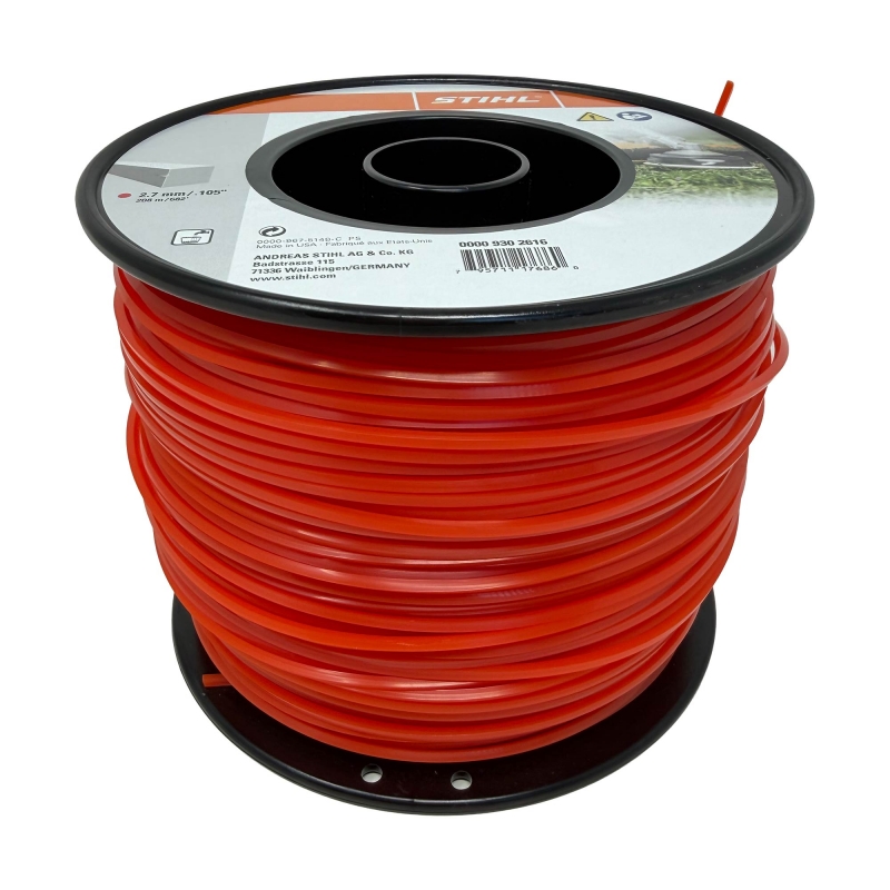 STIHL STIHL 00009302616 Square Red Strimmer Line 2.7mm x 208m