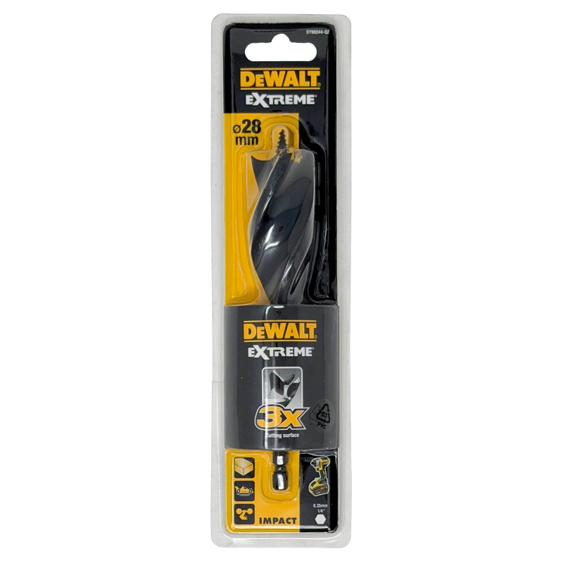 DEWALT DEWALT DT90244 28mm x 152mm Tri-Flute Spade Bit