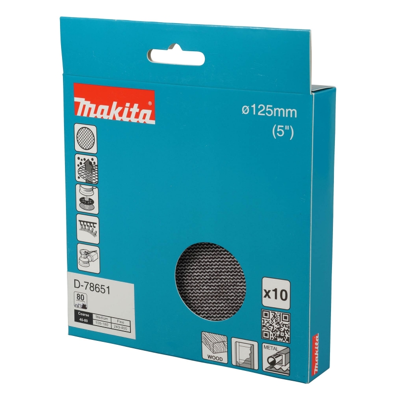 MAKITA MAKITA D-78651 Net Sanding Pad 125mm A80