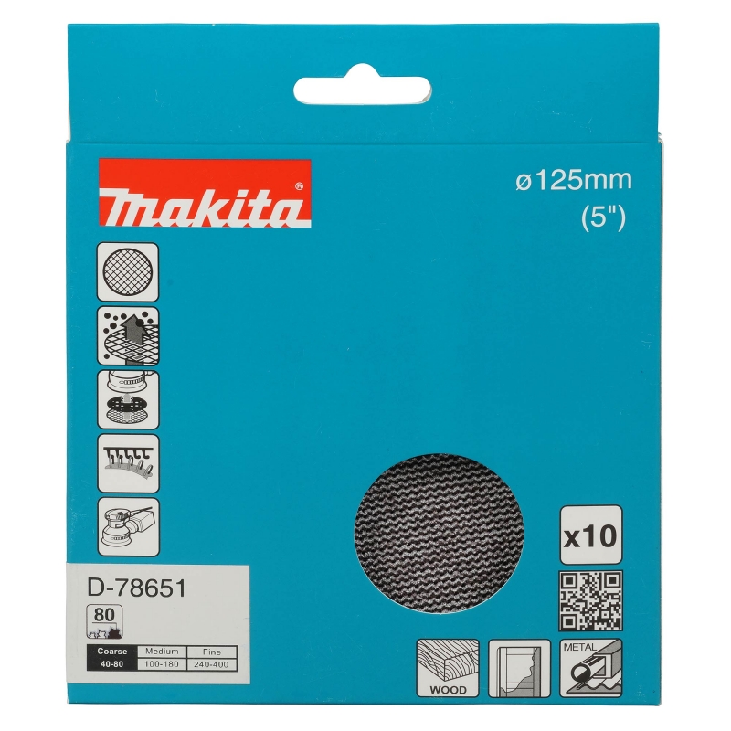 MAKITA MAKITA D-78651 Net Sanding Pad 125mm A80