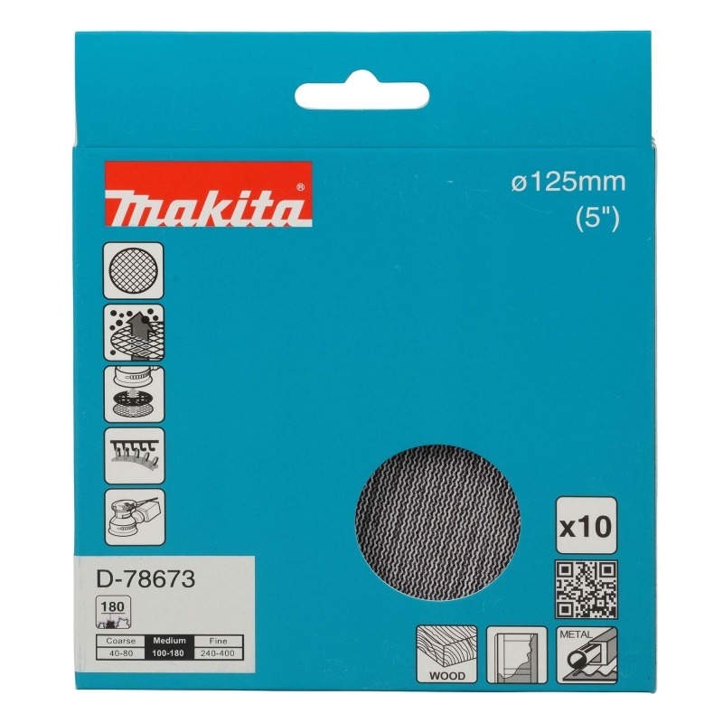 MAKITA MAKITA D-78673 Net Sanding Pad 125mm A180