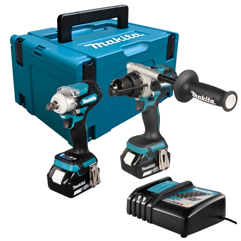 MAKITA MAKITA DLX2590TJ 18v DHP492/DTW300 Twin Pack with 2x5ah Batteries