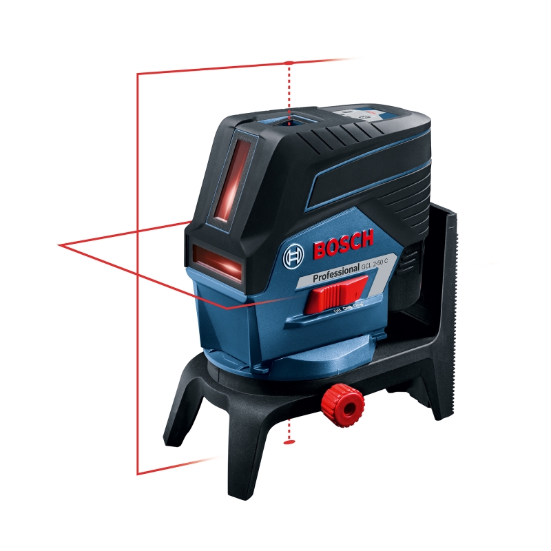 BOSCH BOSCH GCL2-50C 50m Cross Line Laser with RM2 Mount and  4xAA Batteries