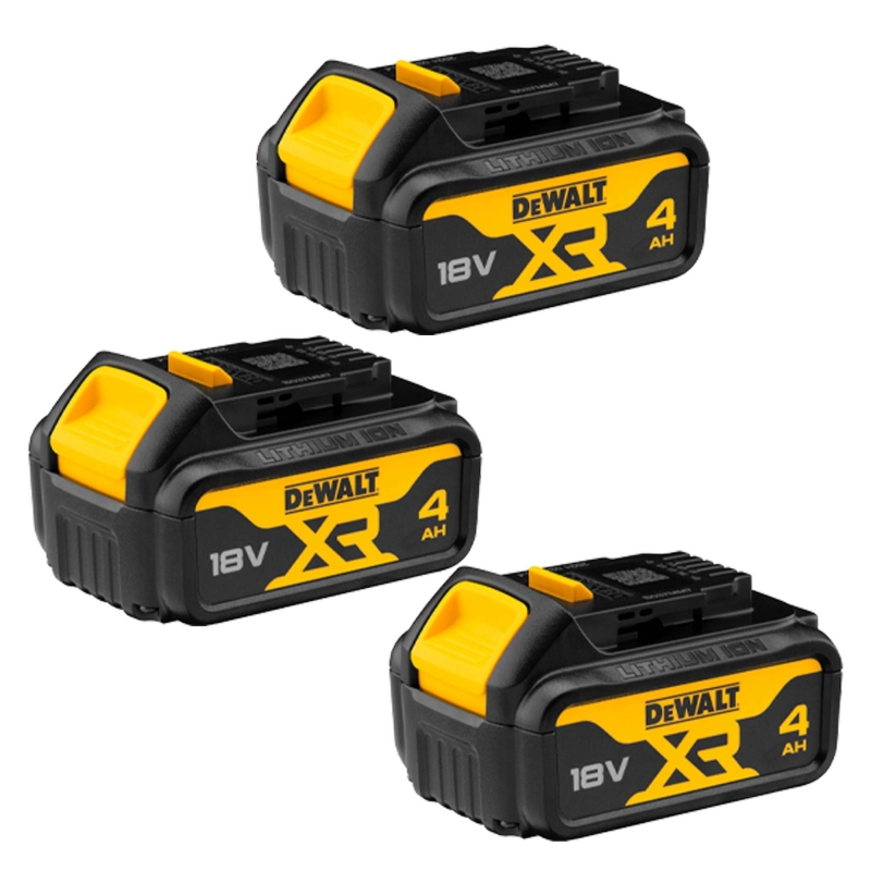 DEWALT DEWALT DCK456M3T 18v 4 Piece Combo Kit with 3x4ah battereis and 2xTStak Cases