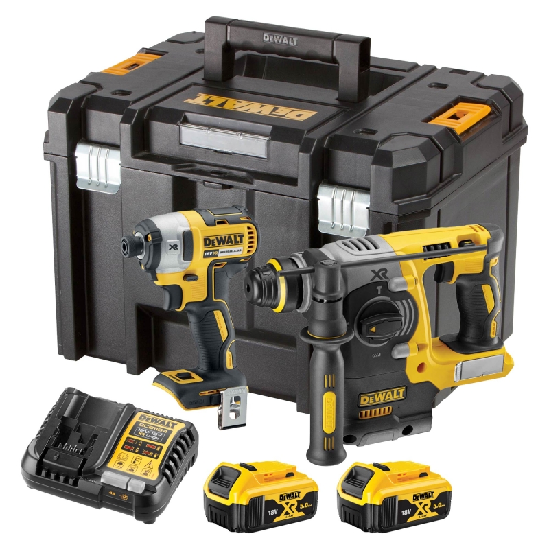DEWALT DEWALT DCK2532P2 18v DCH273/DCF887 Twin Pack with 2x5ah Batteries