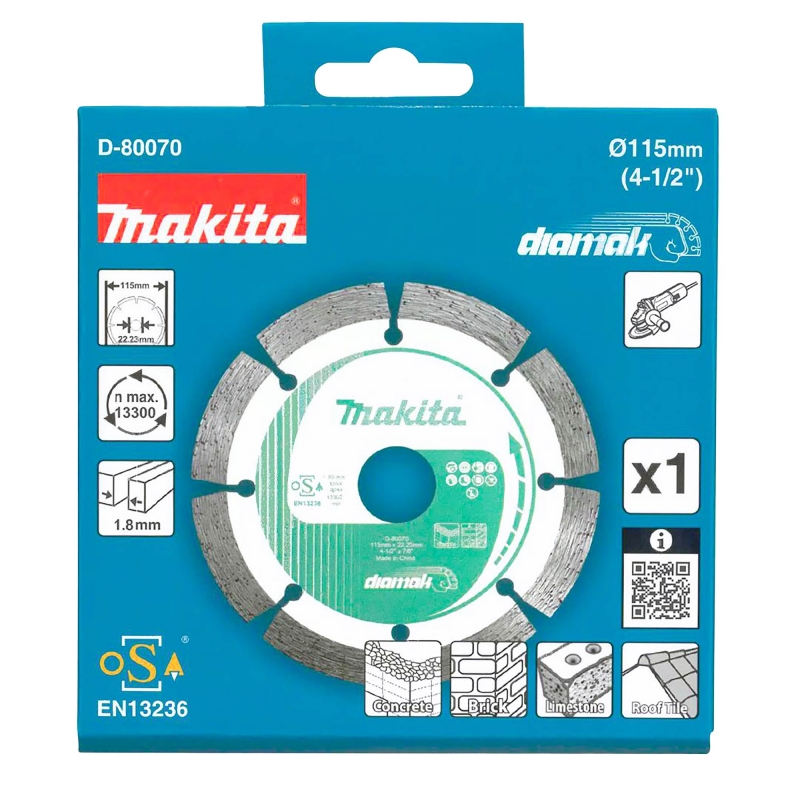 MAKITA MAKITA D-80070 115mm Semented Diamond Blade