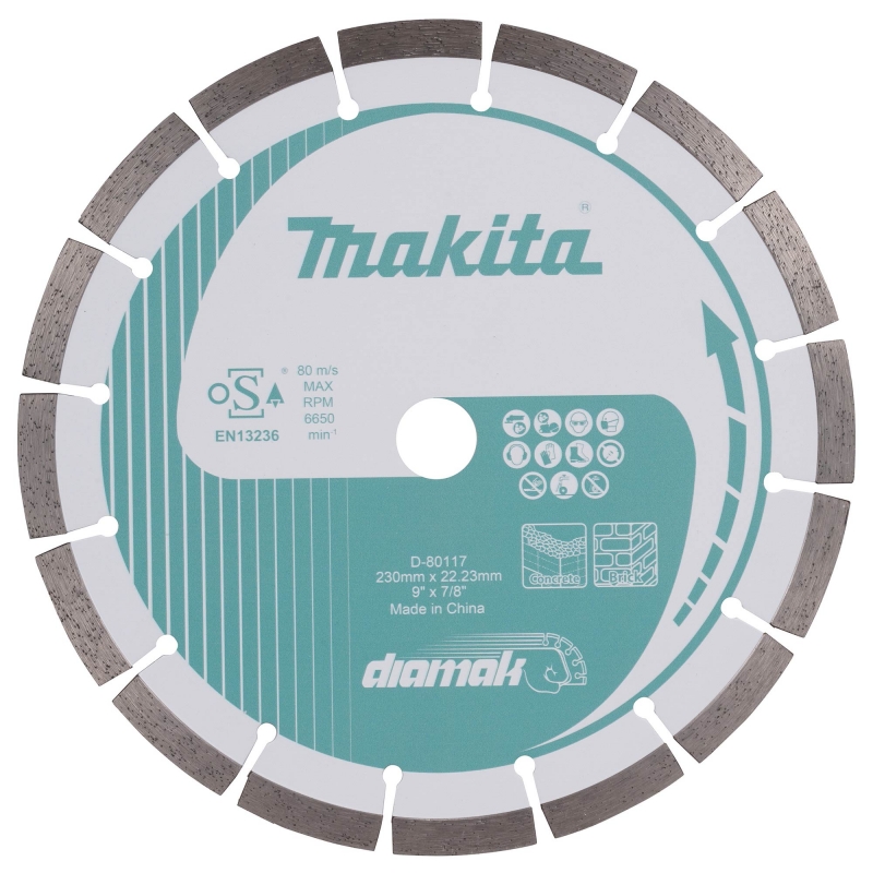 MAKITA MAKITA D-80117 230mm Segmented Rim Diamond Blade