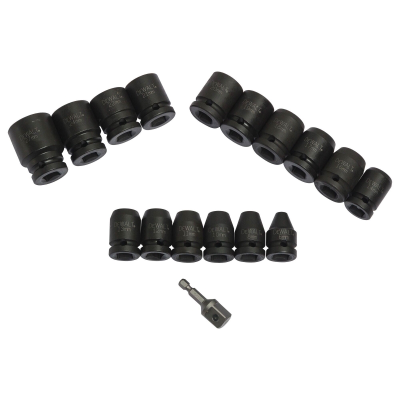 DEWALT DEWALT DT7506QZ 17 Piece Impact Socket Set